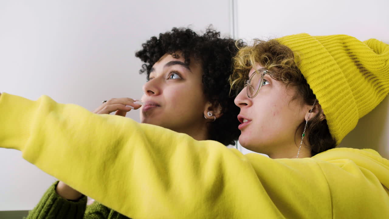 Girlfriends having fun together