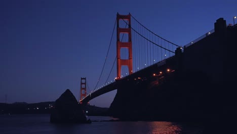 golden gate bridge bay area san francisco california sunset sunrise evening dusk city lights lime point lighthouse point cavillo sausalito dana bowers needles scenic vista point fort zoom in slowly
