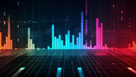 vibrant equalizer spectrum visualization