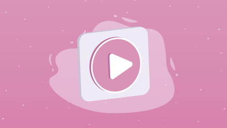 media player lilac button animation