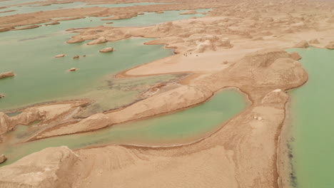 wind erosion terrain landscape, yardang landform.