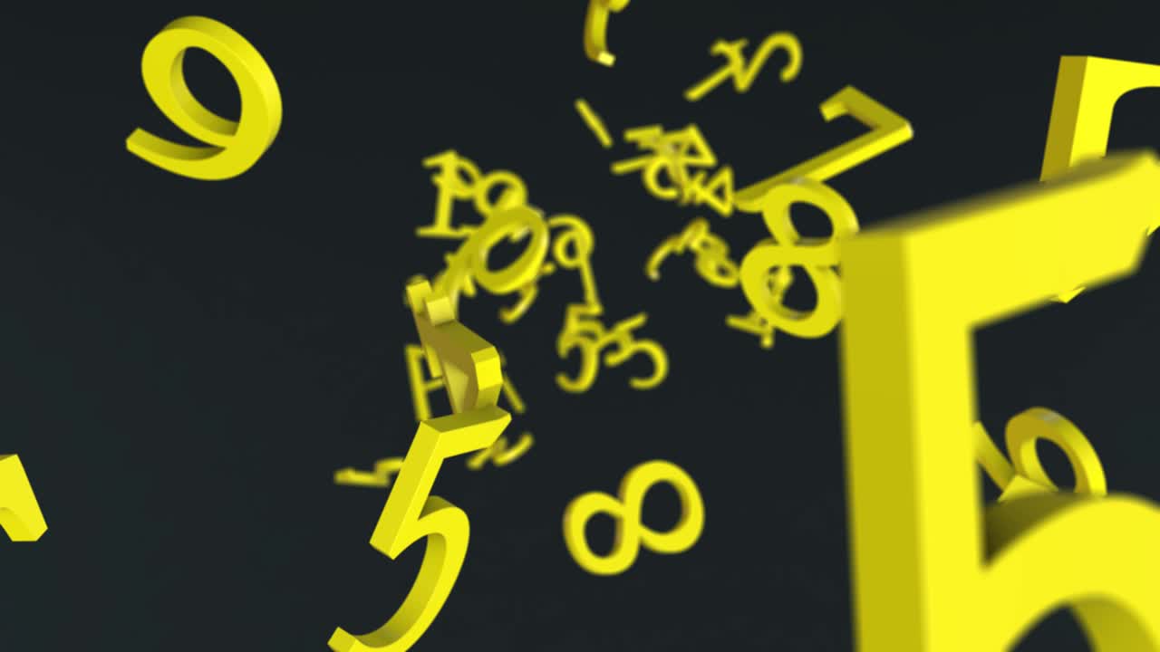 무작위 숫자 배경 4k