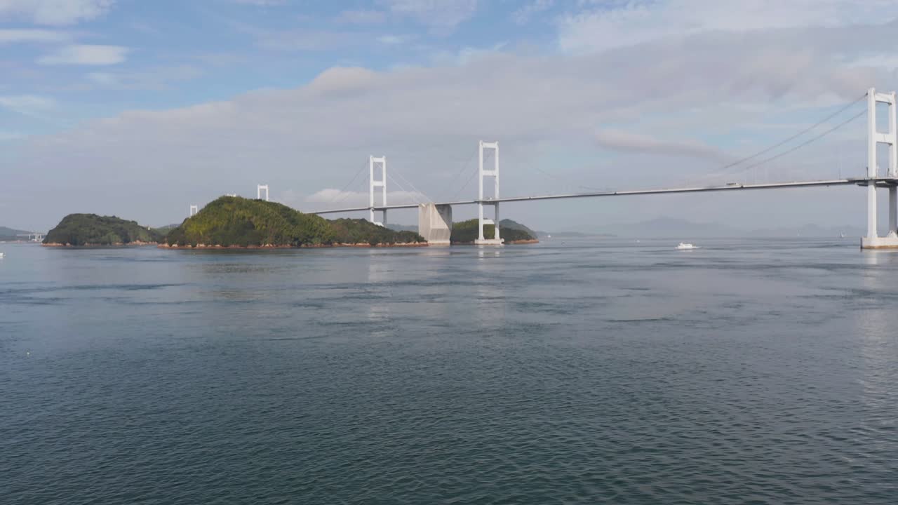 4k 구루시마 해협대교 공중 풀백 공개 샷