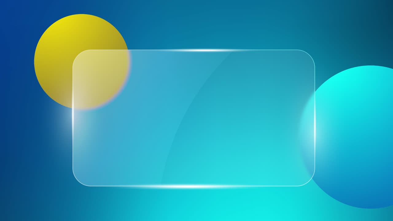 4k 영상으로 파란색 배경에 유리 신용 카드