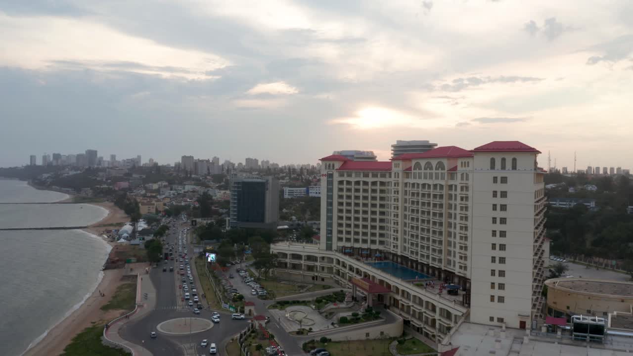 mozambique maputo imágenes de aviones no tripulados 4k