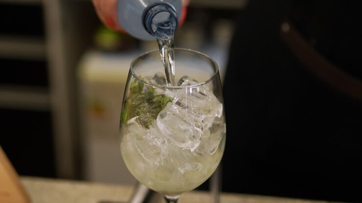 Woman preparing special drink