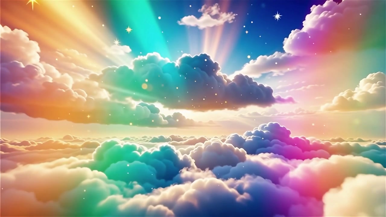 Christian Heavenly Light Worship Background