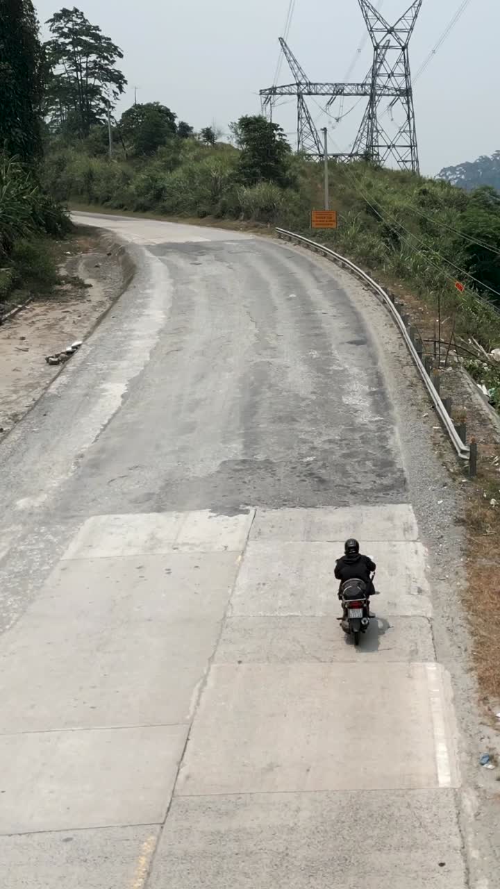 Motorcycle on a Road