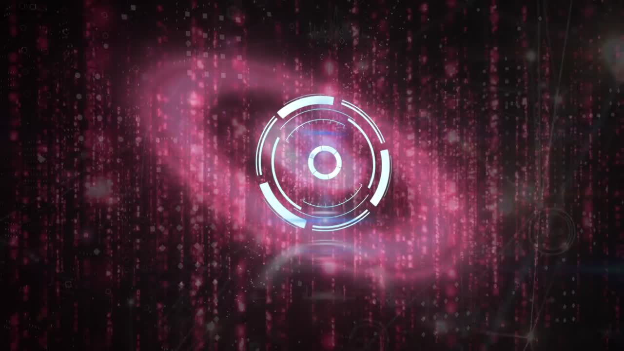 animación del escaneo del alcance sobre el procesamiento de datos