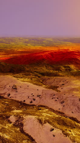 aerial view of a dramatic desert landscape