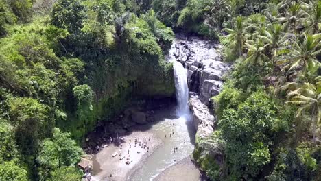 巴厘島 (bali) 森林的瀑布