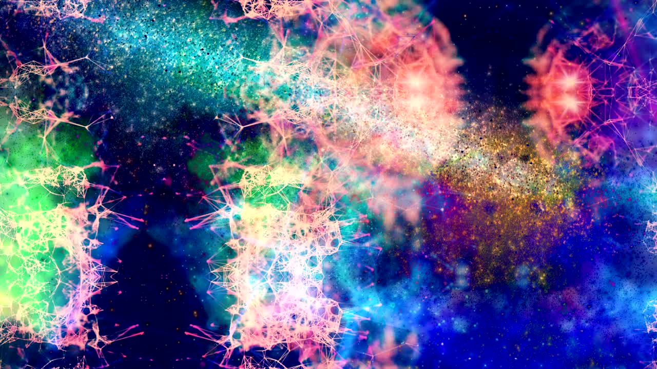 4k 추상 입자 배경 애니메이션