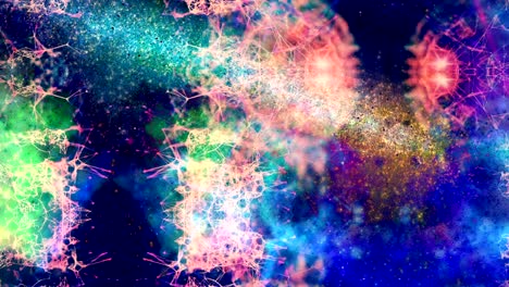 animación de fondo de partículas abstractas de 4k