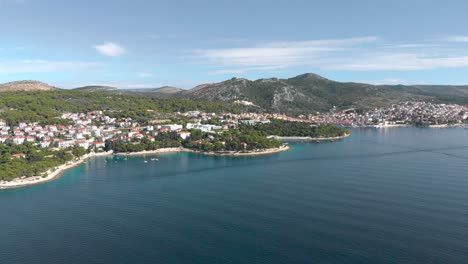 hvar city, croatia - town on adriatic sea coast in dalmatia region