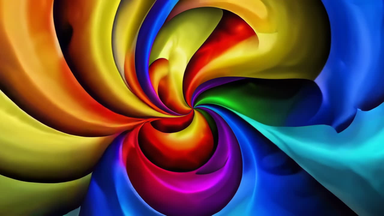 Abstract Rainbow Swirl