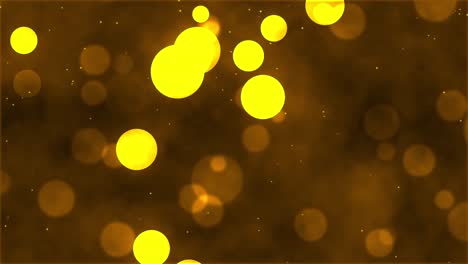 fondo animado con luces y partículas de luz sobre fondo borroso