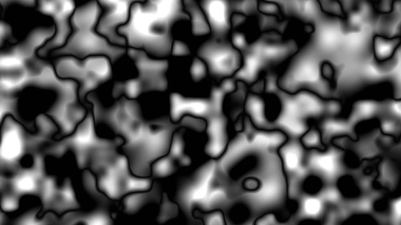fondo fractal turbulento negro y blanco - textura de ruido abstracto, patrón orgánico aleatorio con transiciones borrosas y contornos fluidos, caos y movimiento.