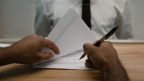 signing financial documents