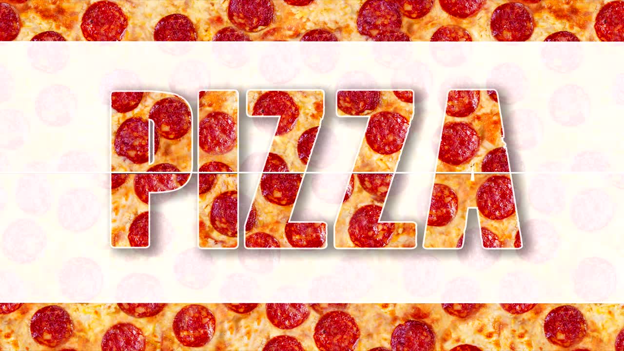 페페로니 피자 (pepperoni pizza) 의 배경 영상 - 이 사진은 레스토랑 메뉴를 디자인하는 데 완벽합니다. 내 페이지를 방문하십시오. 카페 또는 레스토랑에서 판매되는 모든 피자의 이미지를 찾을 수 있습니다.