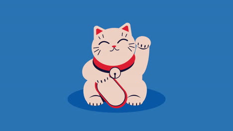 maneki-neko illustration