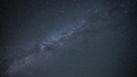 milky way in the dark night sky