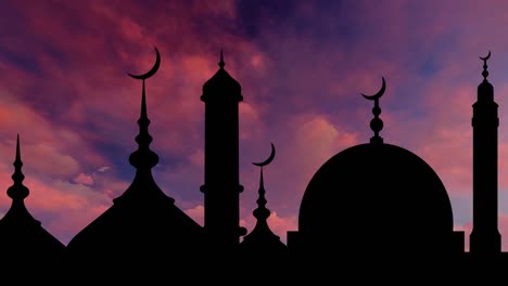 great mosque at sunset in time lapse, saudi arabia. mecca clock tower, skyline with abraj al bait.