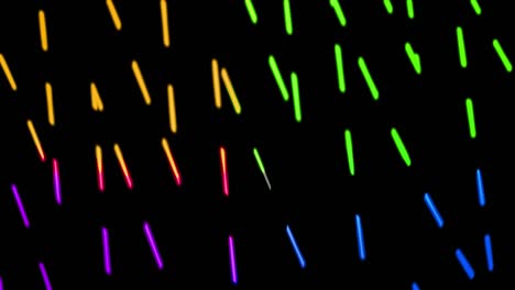 fondo de movimiento de línea de trazo ondulado colorido. abstracto colorido de neón brillante línea de trazos geométricos.
