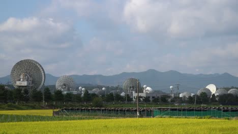 韓國庫姆桑的kt sat - 庫姆桑衛星中心的全景