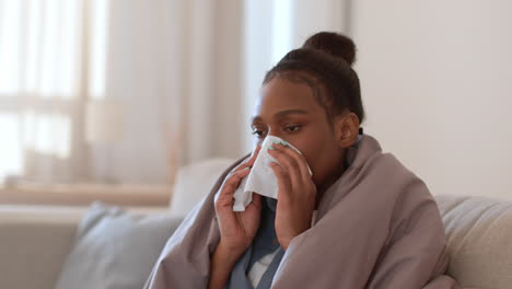 woman with cold or flu