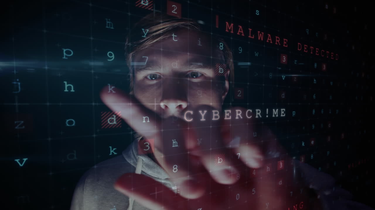 compuesto digital de un hacker