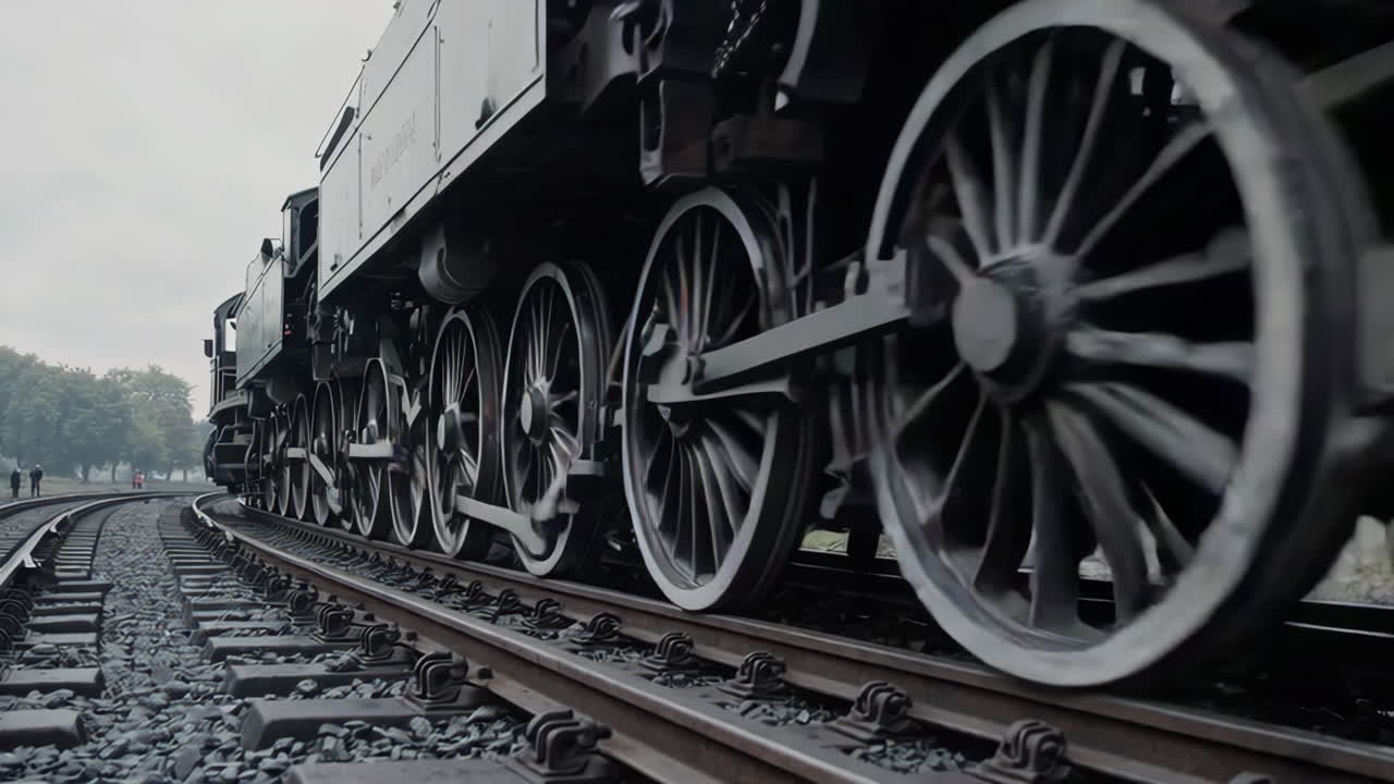 Vintage Steam Train in Motion