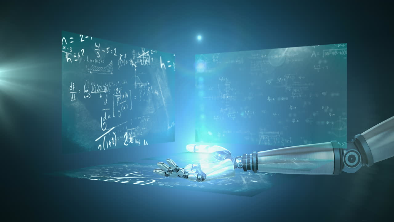 로 ⁇ 의 팔 위의 빛의 애니메이션과 화면의 데이터 처리