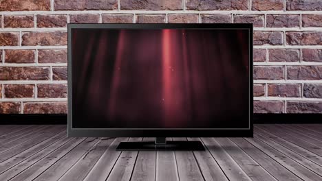 televisión con luces brillantes