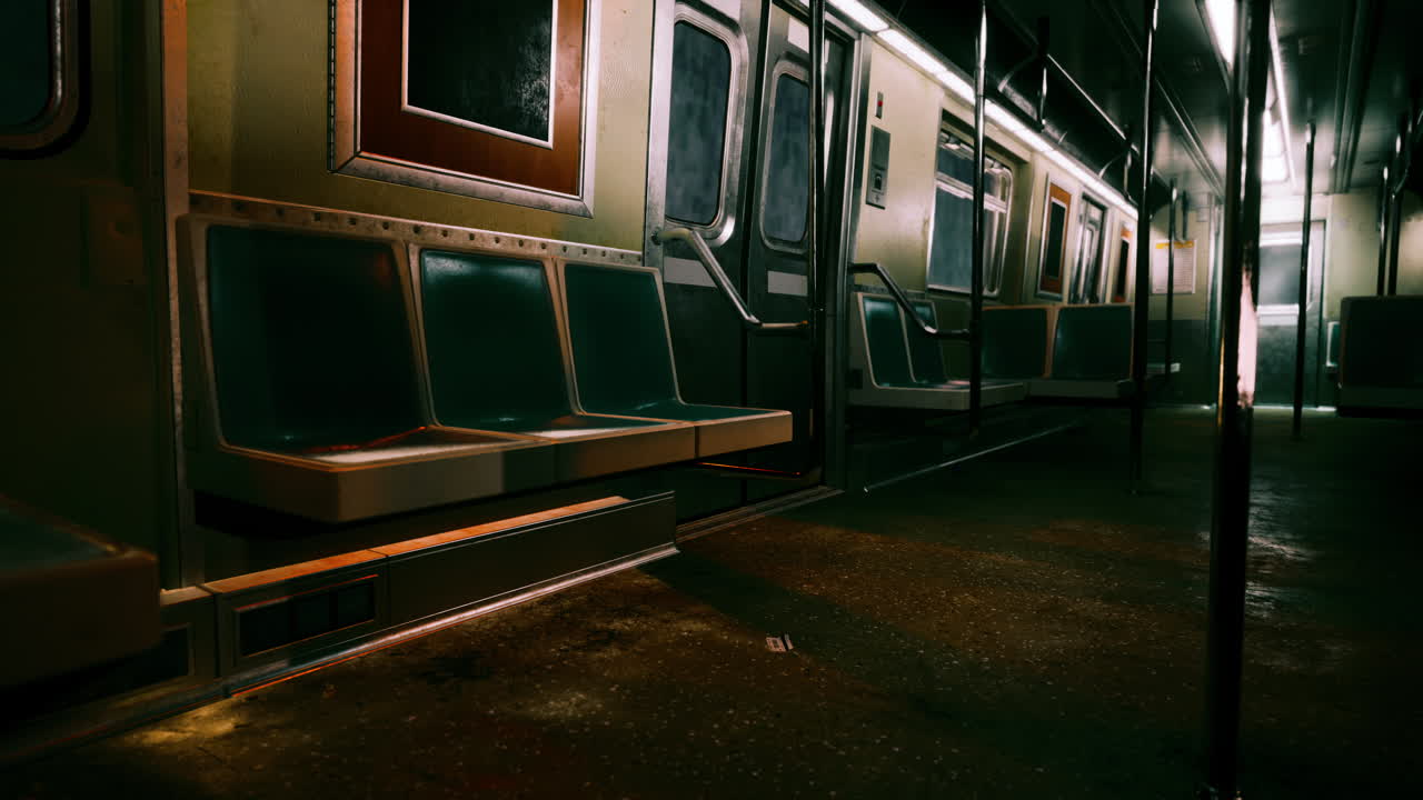 vagón de metro vacío