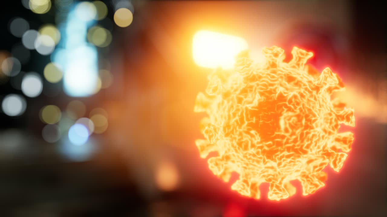 비어있는 도시 거리에서 코로나바이러스 코로나19 격리