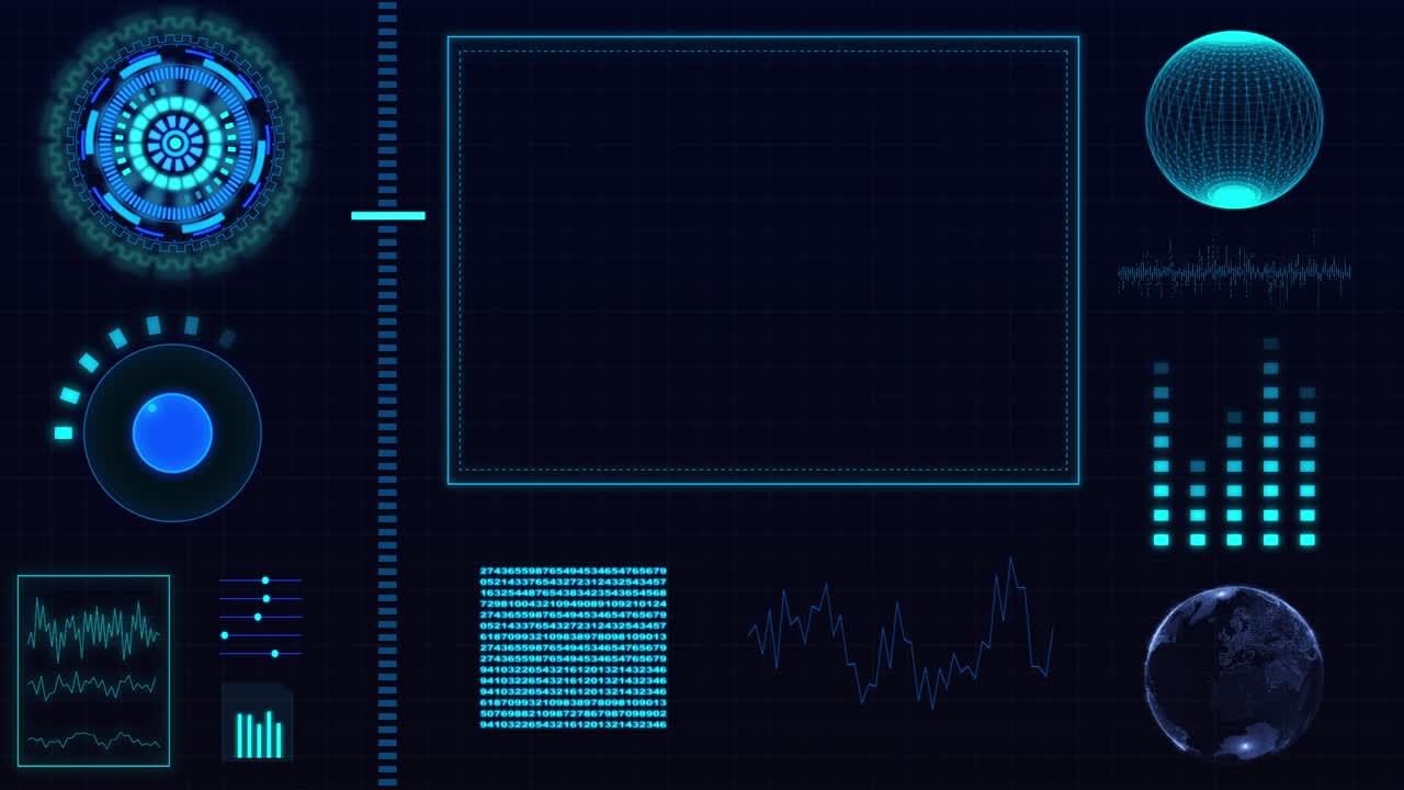 HUD interface technology motion background