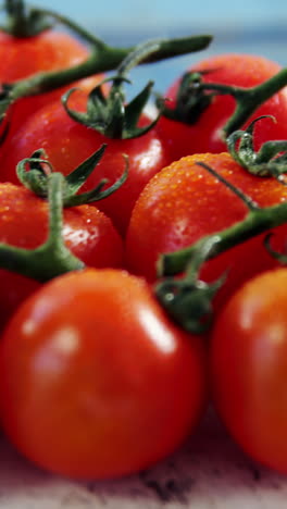 close-up of cherry tomatoes