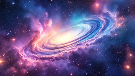 galaxia espiral en el espacio profundo