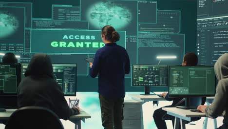 group of professional hackers gaining access into government database