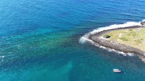 drone captures stunning coastal and geological formations