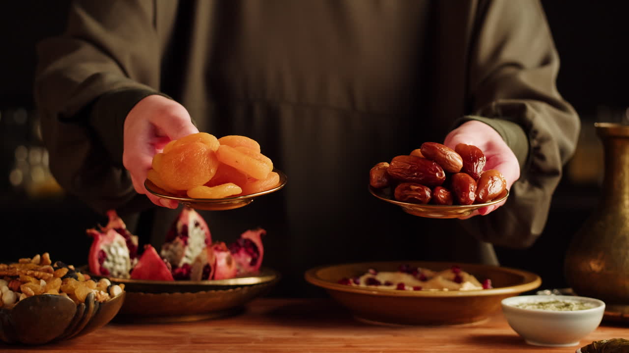 Woman Holding Dried Fruits