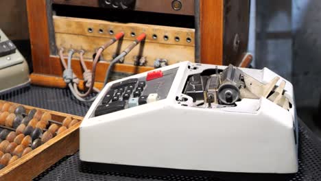 cash register on a shelf in the museum of technology