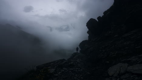 misty mountain hike