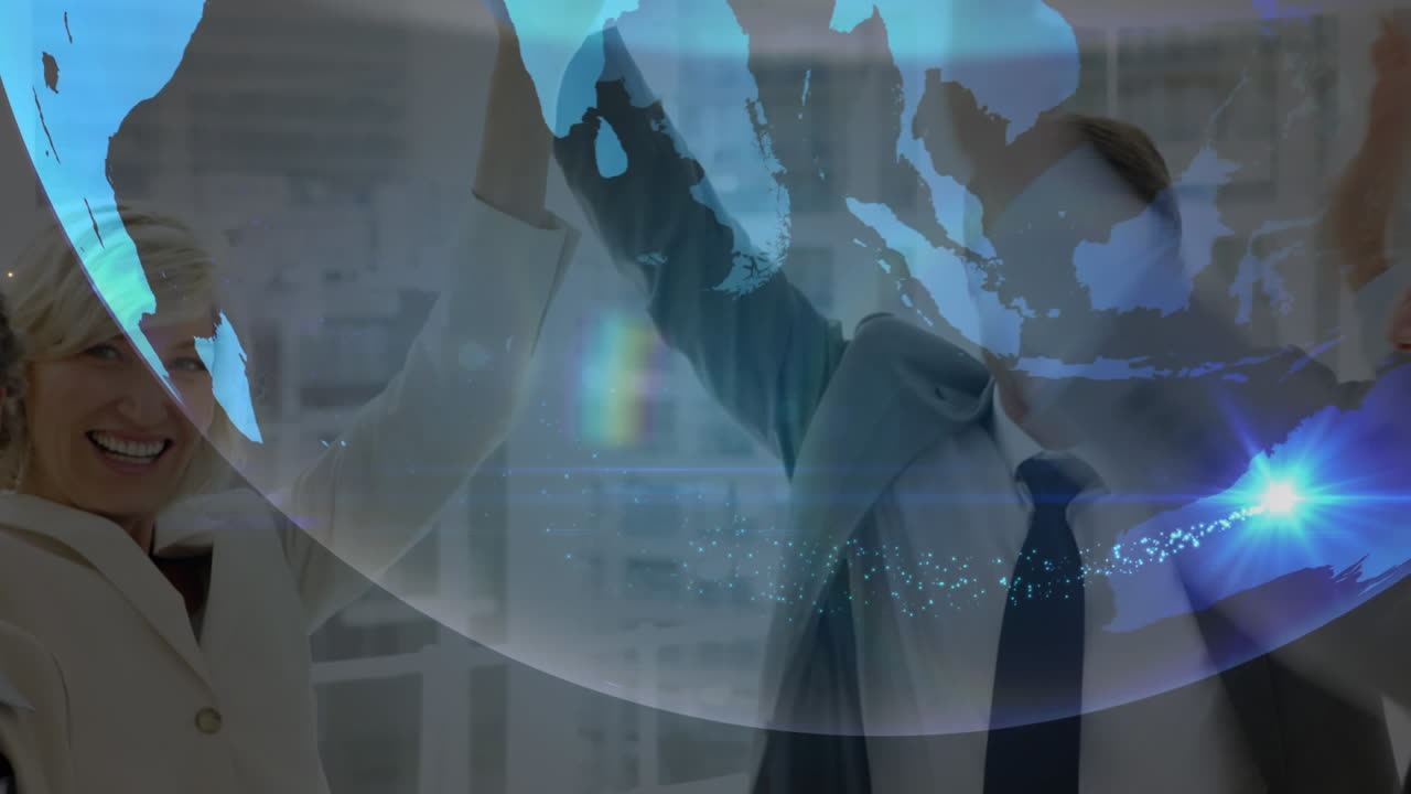 성공을 축하하는 팀