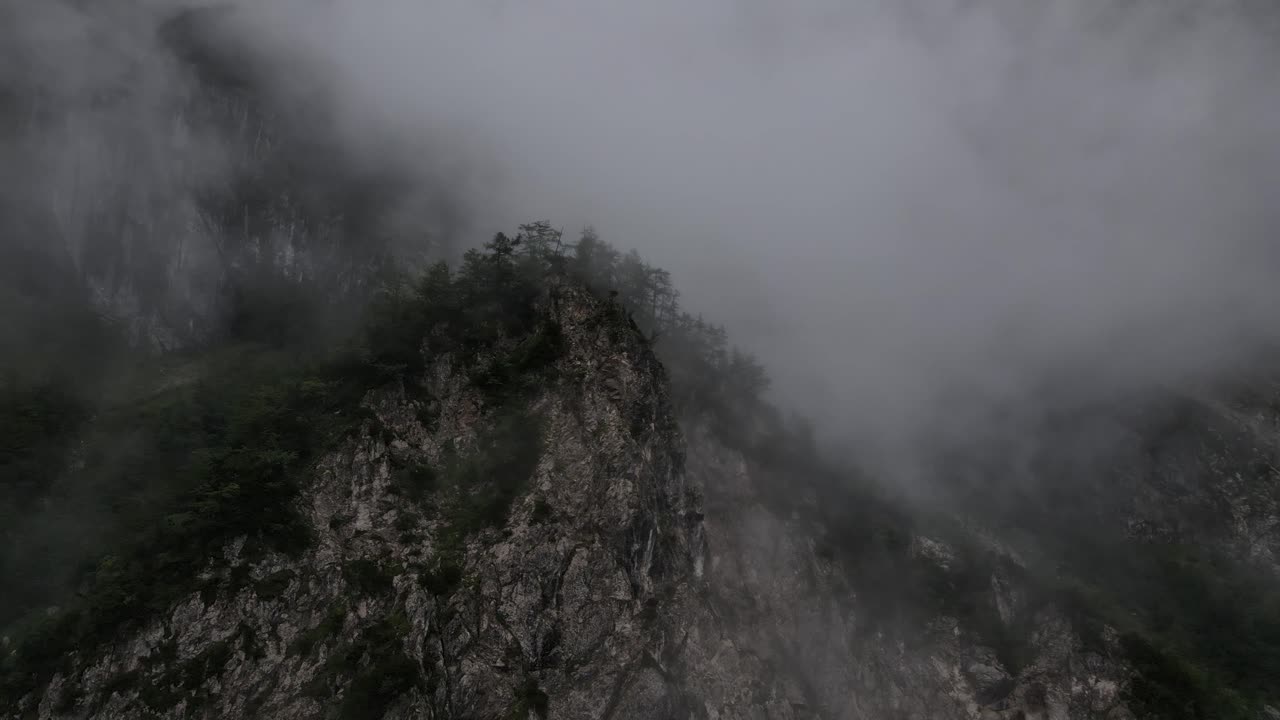 Slovenia Misty Mountain Landscape Aerial Drone 18.mp4