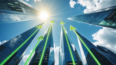 upward growth in modern city business