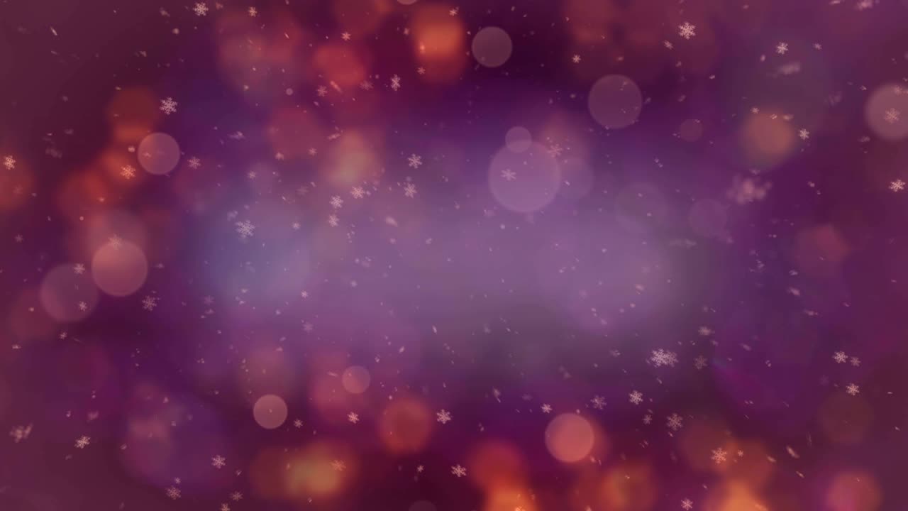 azul dorado caída de nieve nevada partículas de copo de nieve bucle de fondo