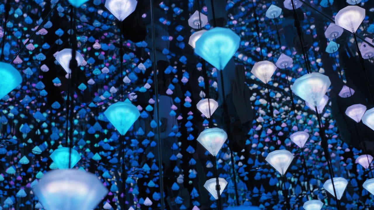 놀라운 다이아몬드 조명 설치