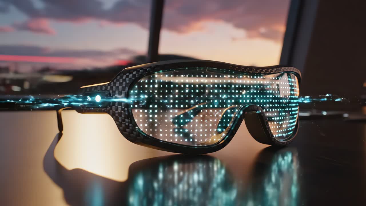 Augmented Reality LED Glasses