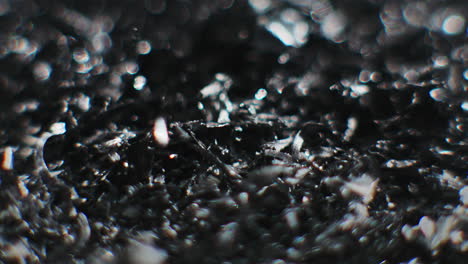 metal fillings macro shot